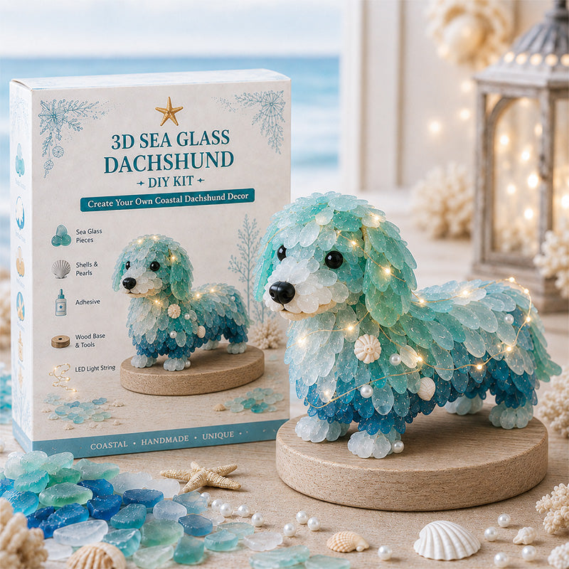 DIY 3D Sea Glass Art Kit – Coastal & Christmas Collection
