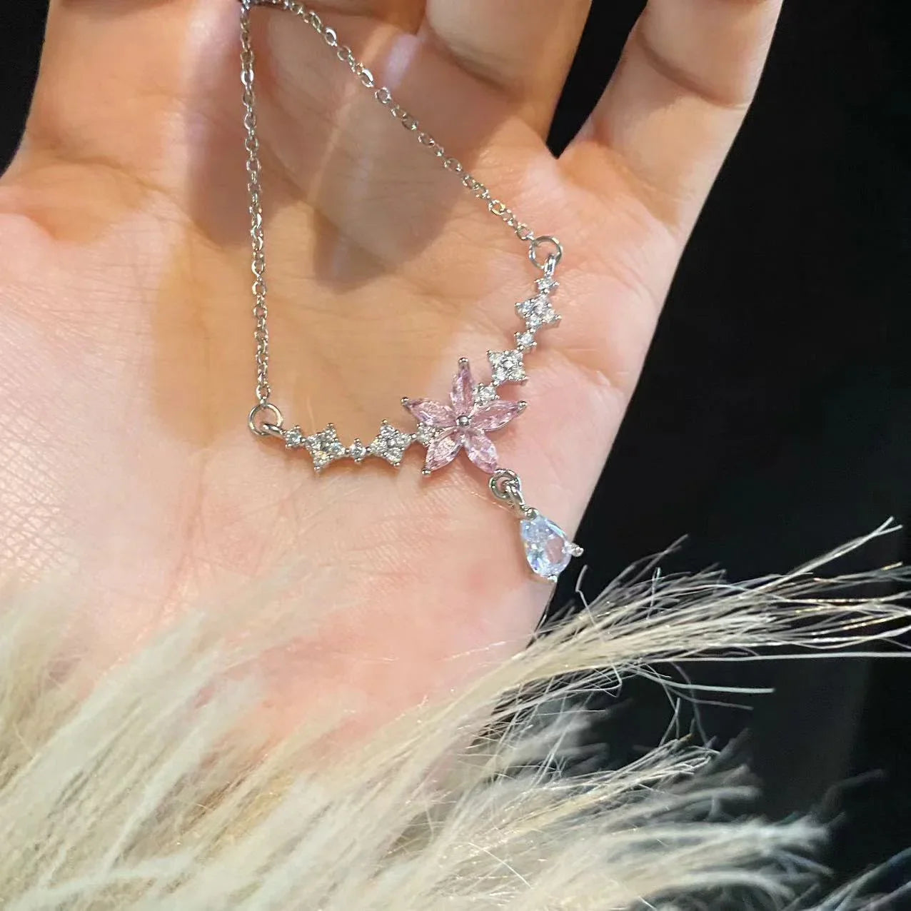 Bridgerton Inspired Floral Necklace