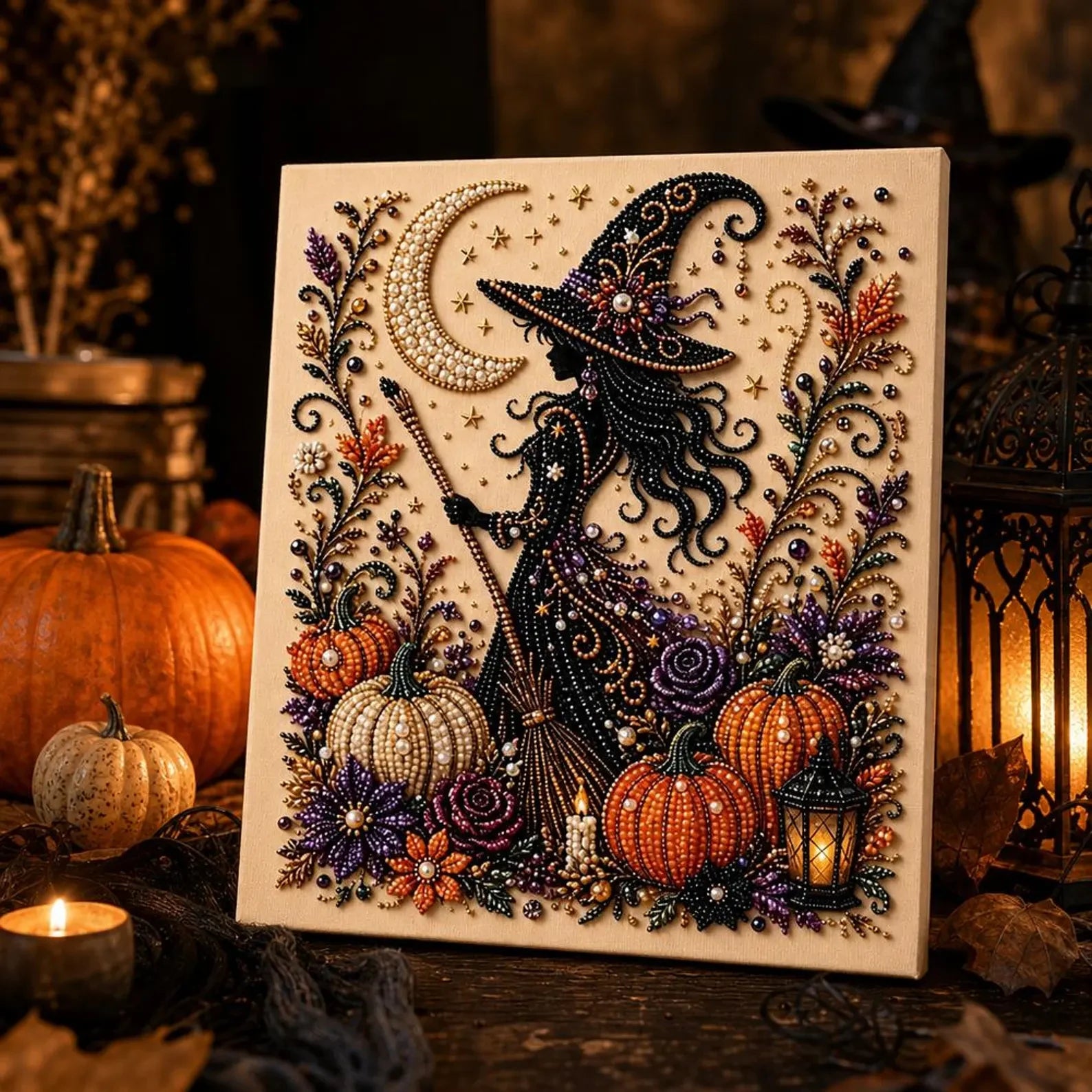 Halloween Pearl Art DIY Kit - Witch