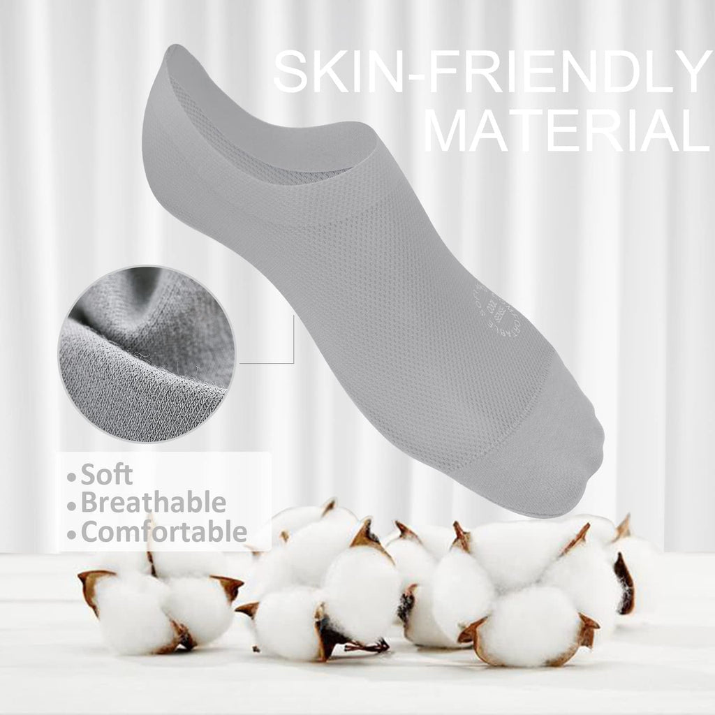 3-Pair Invisible Grip Socks Pack Breathable | Low-Cut | Anti-Slip | Sweat-Absorbing