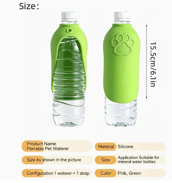 Foldable Silicone Leaf Pet Water Adapter