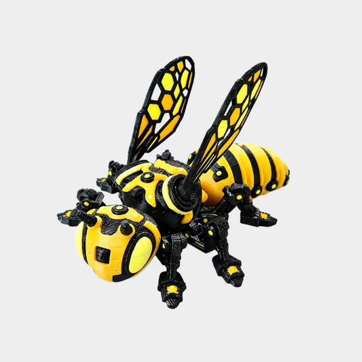 Cyber Mechanical Bee Figurine