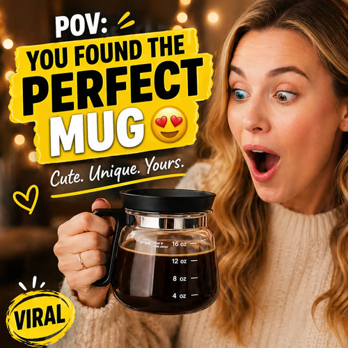 16 Oz Glass Coffee Mug – Coffee Pot Style