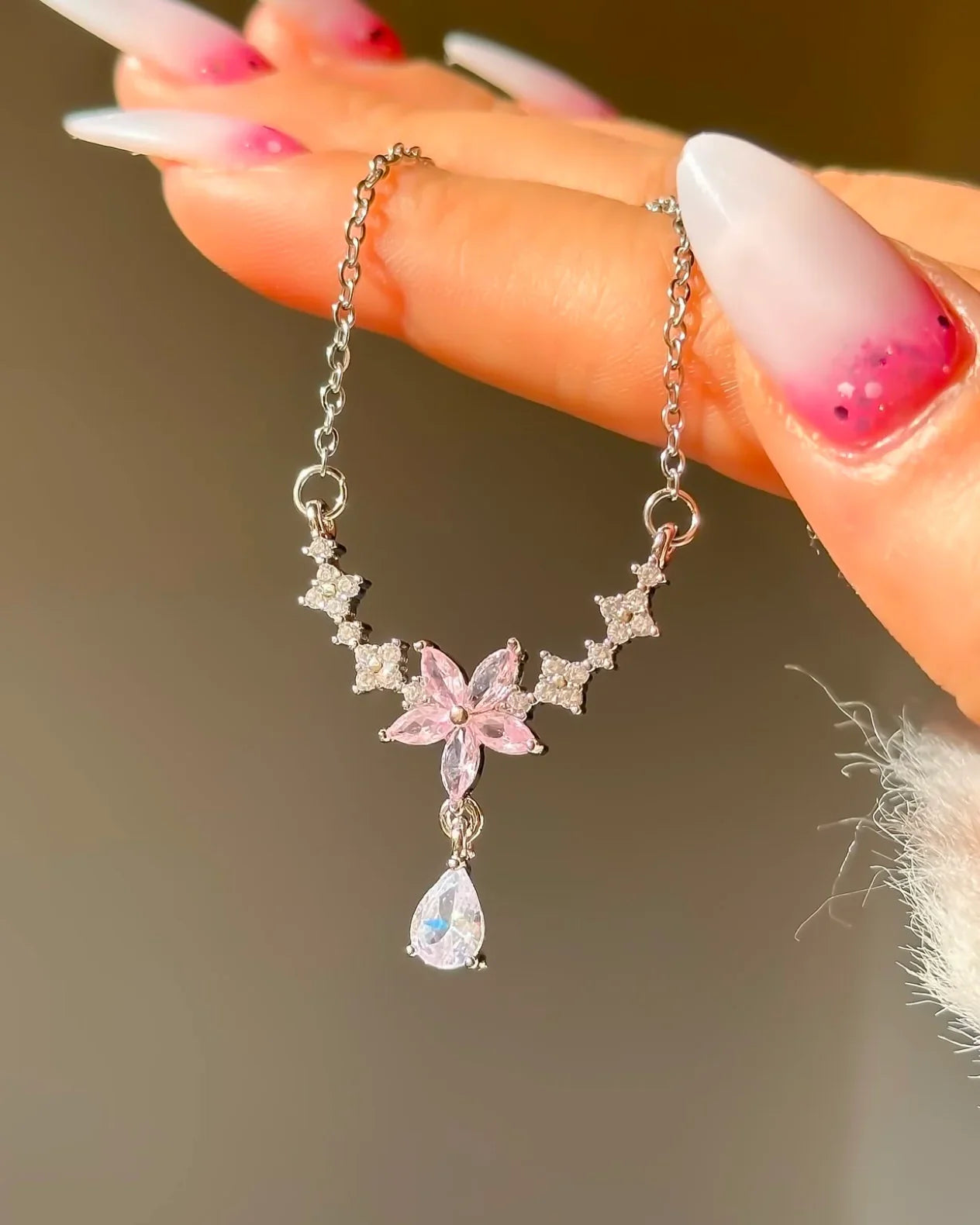 Bridgerton Inspired Floral Necklace