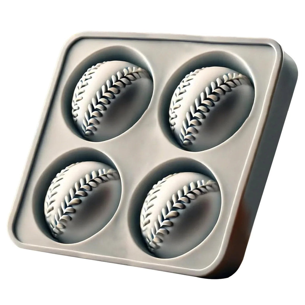 Baseball Ice Mold – Slow‑Melting Silicone Sphere Tray for Whiskey, Cocktails & More