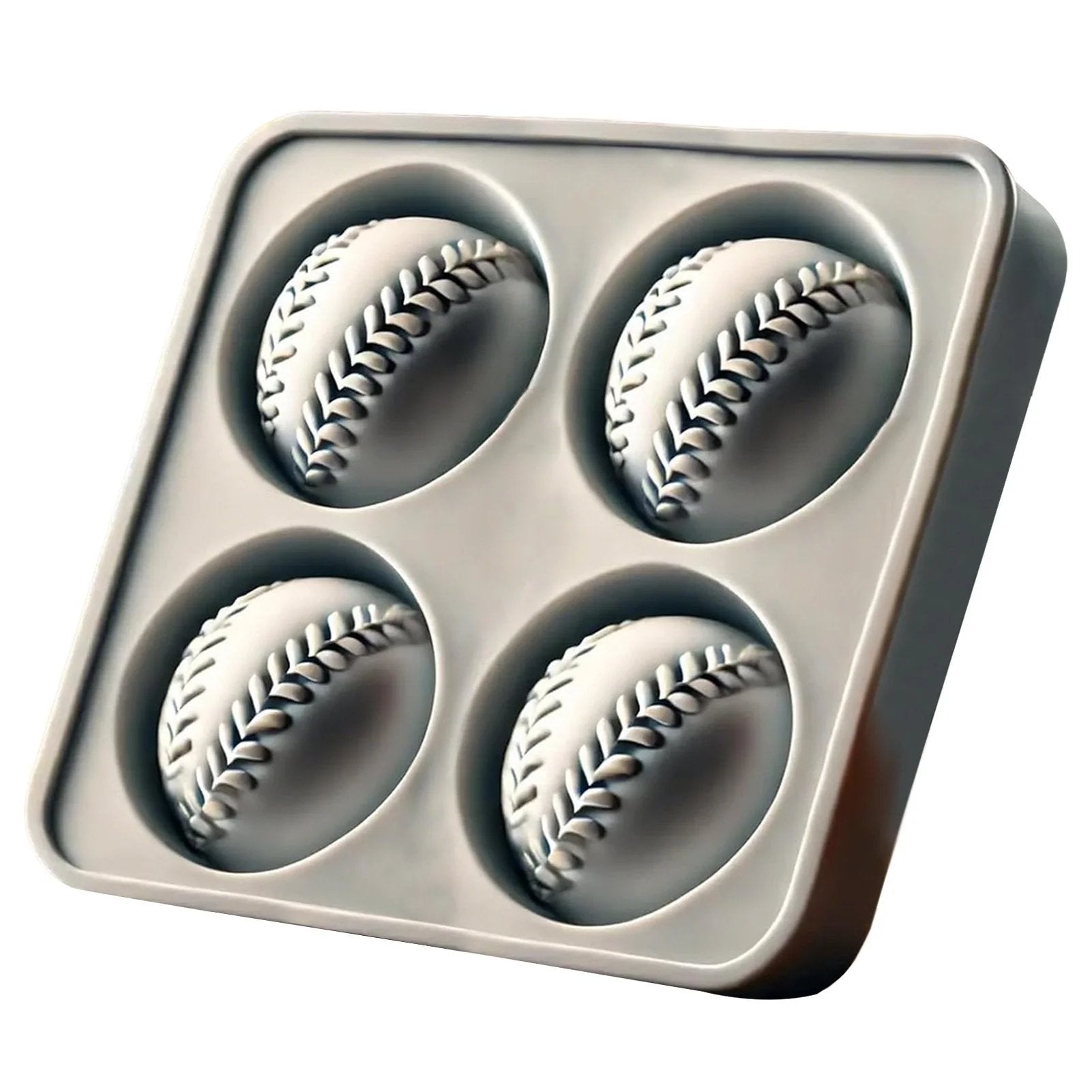 Baseball Ice Mold – Slow‑Melting Silicone Sphere Tray for Whiskey, Cocktails & More