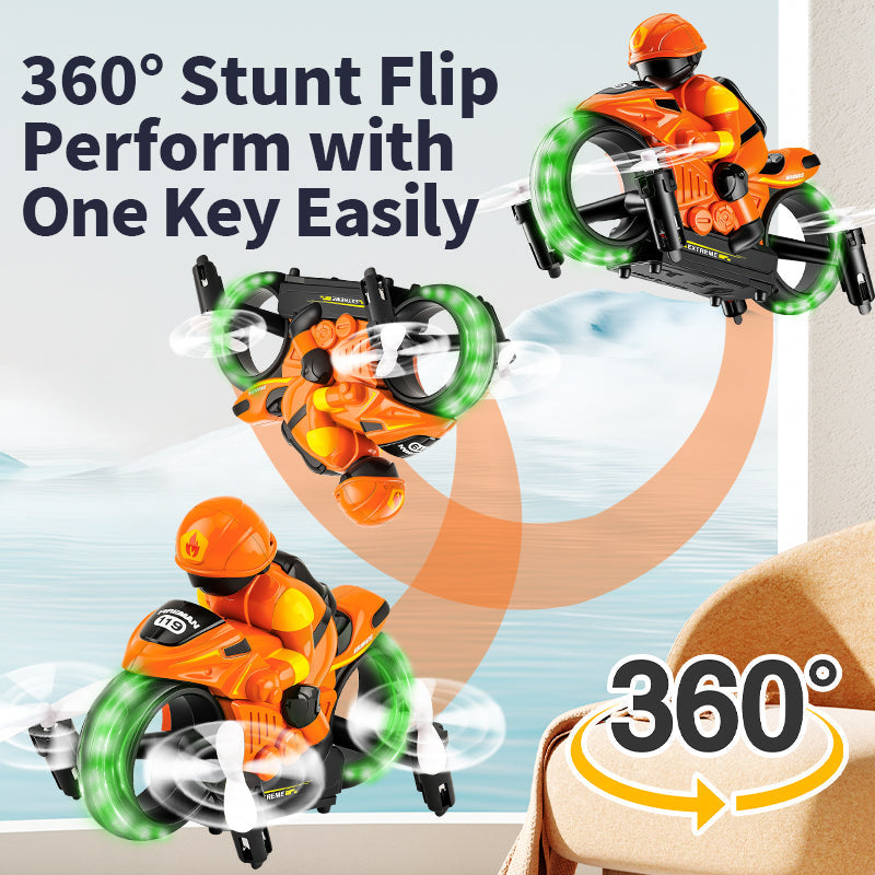 2 in 1 Flying Motorbike – Land & Air Dual Mode RC Motorcycle