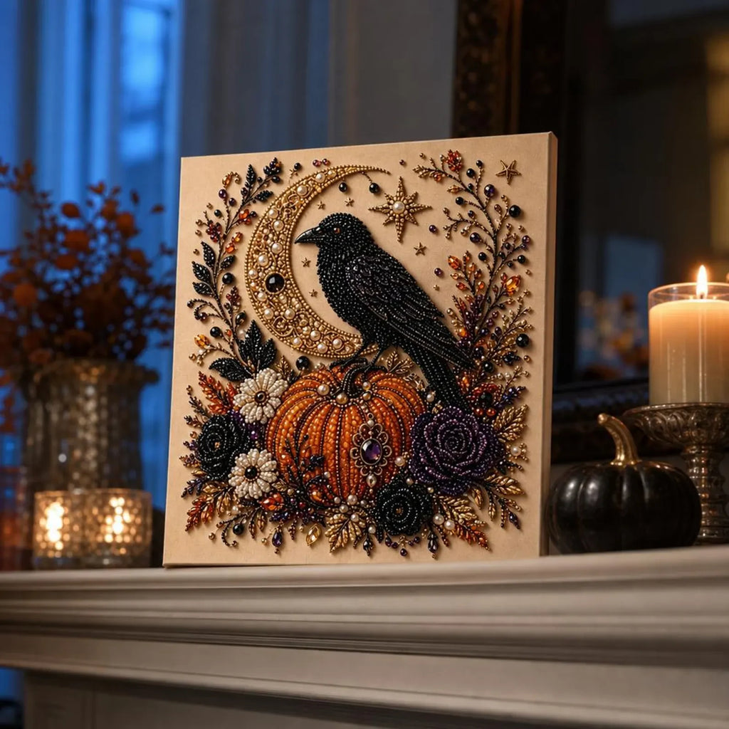 Halloween Pearl Art DIY Kit - Crow