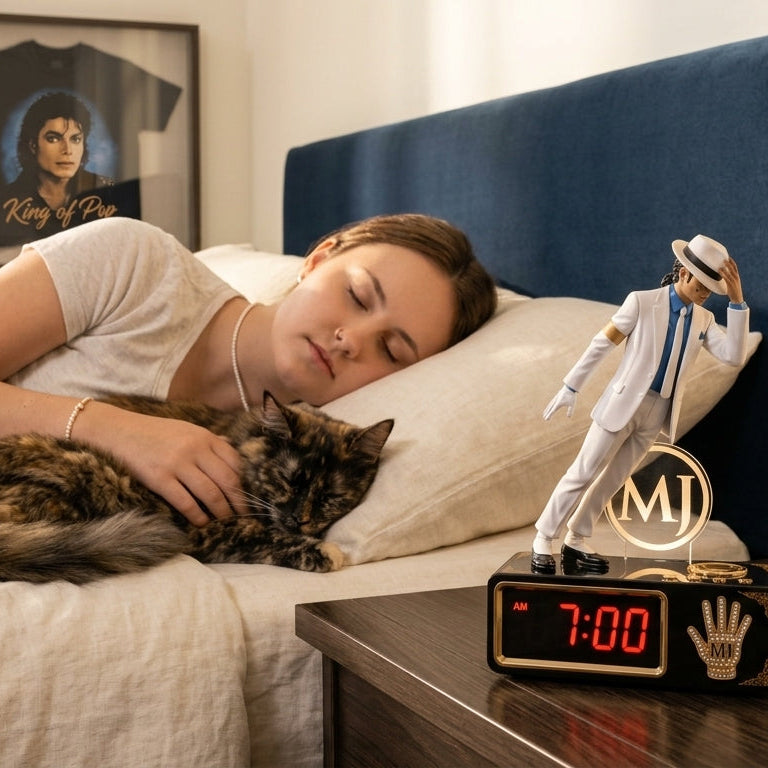 The King of Pop "Smooth Criminal" 45° Lean Collector's Alarm Clock