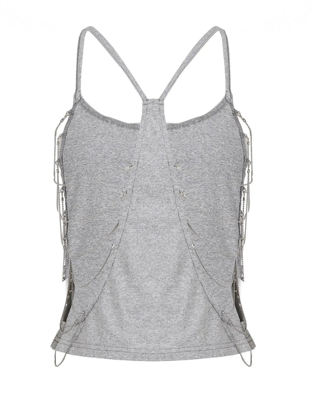 Backless Chain Halter Camisole Top for Y2K Party Outfits