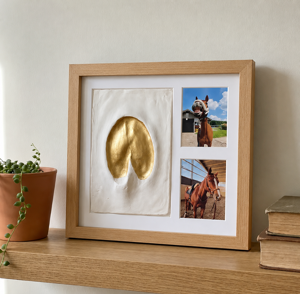 Horse Hoofprint Keepsake Clay KitSuitable for dogs, cats, babies, and couples.