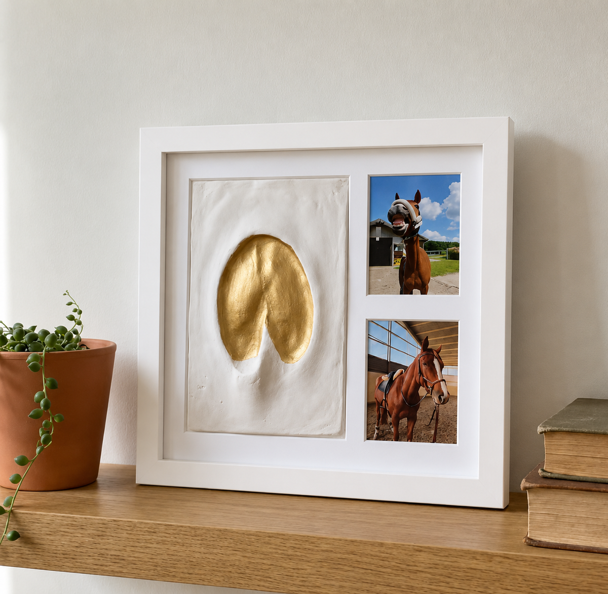 Horse Hoofprint Keepsake Clay KitSuitable for dogs, cats, babies, and couples.