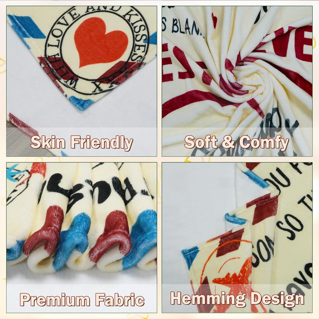 Best Mom Ever - I Love You Mom Throw Blanket (100*70 CM)