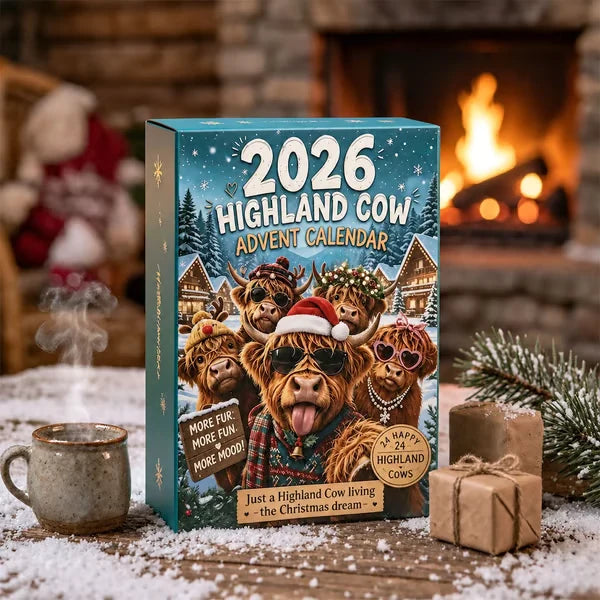 Winter Highland Cow Advent Calendar