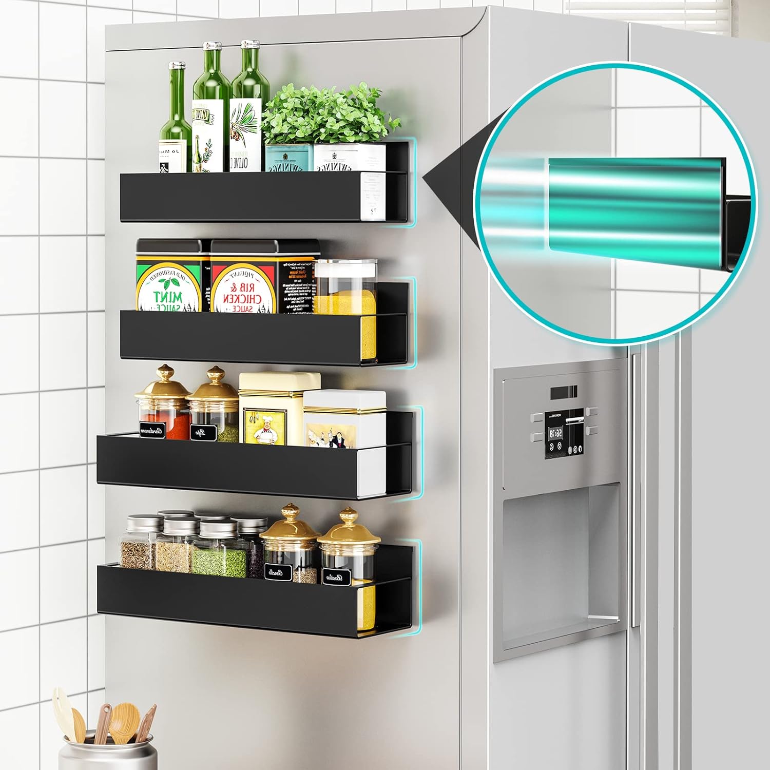 Punch-free Magnetic Storage Rack Organize —— Space-saving Kitchen Organizer