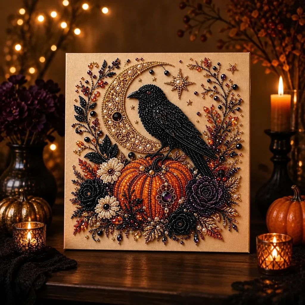 Halloween Pearl Art DIY Kit - Crow