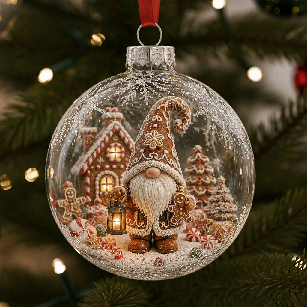 Christmas Gnome Miniature World Ornament Collection