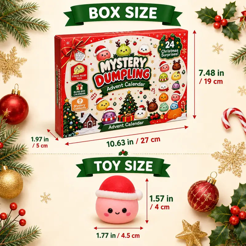 Christmas Advent Surprise Box – 24 Days Mystery Dumpling Holiday Countdown