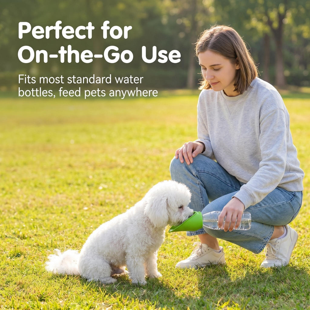 Foldable Silicone Leaf Pet Water Adapter