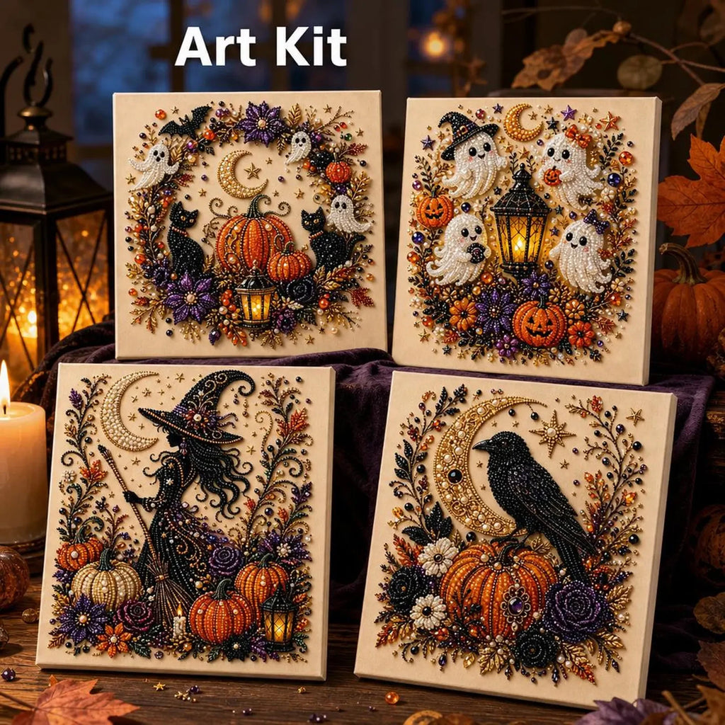 Halloween Pearl Art DIY Kit - Witch