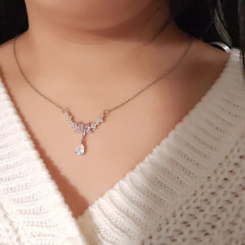 Bridgerton Inspired Floral Necklace