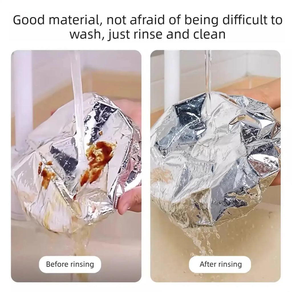 Elastic Aluminum Foil Food Covers – Heat Retaining & Freshness Preserving Covers for Plates, Bowls & Containers