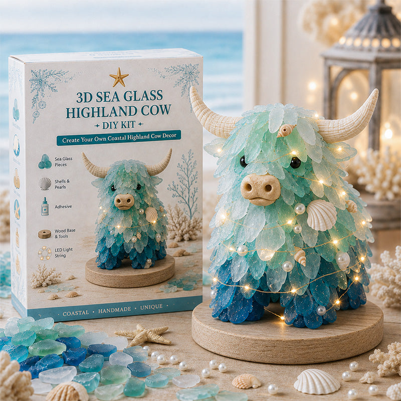 DIY 3D Sea Glass Art Kit – Coastal & Christmas Collection