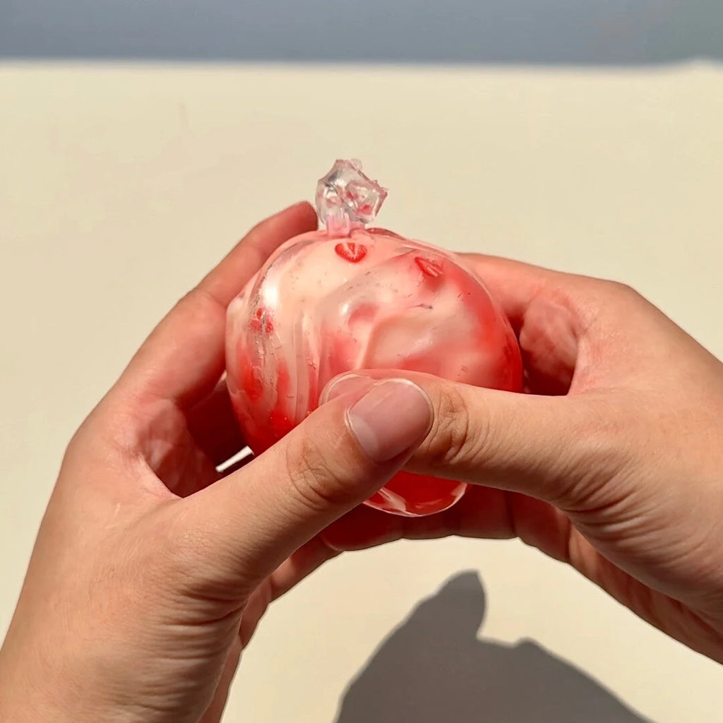 Cracking Wax Ball Strawberry Stress Ball