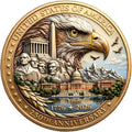 USA 250th Anniversary Commemorative Coin - American Eagle & Patriotic Symbols Collectible