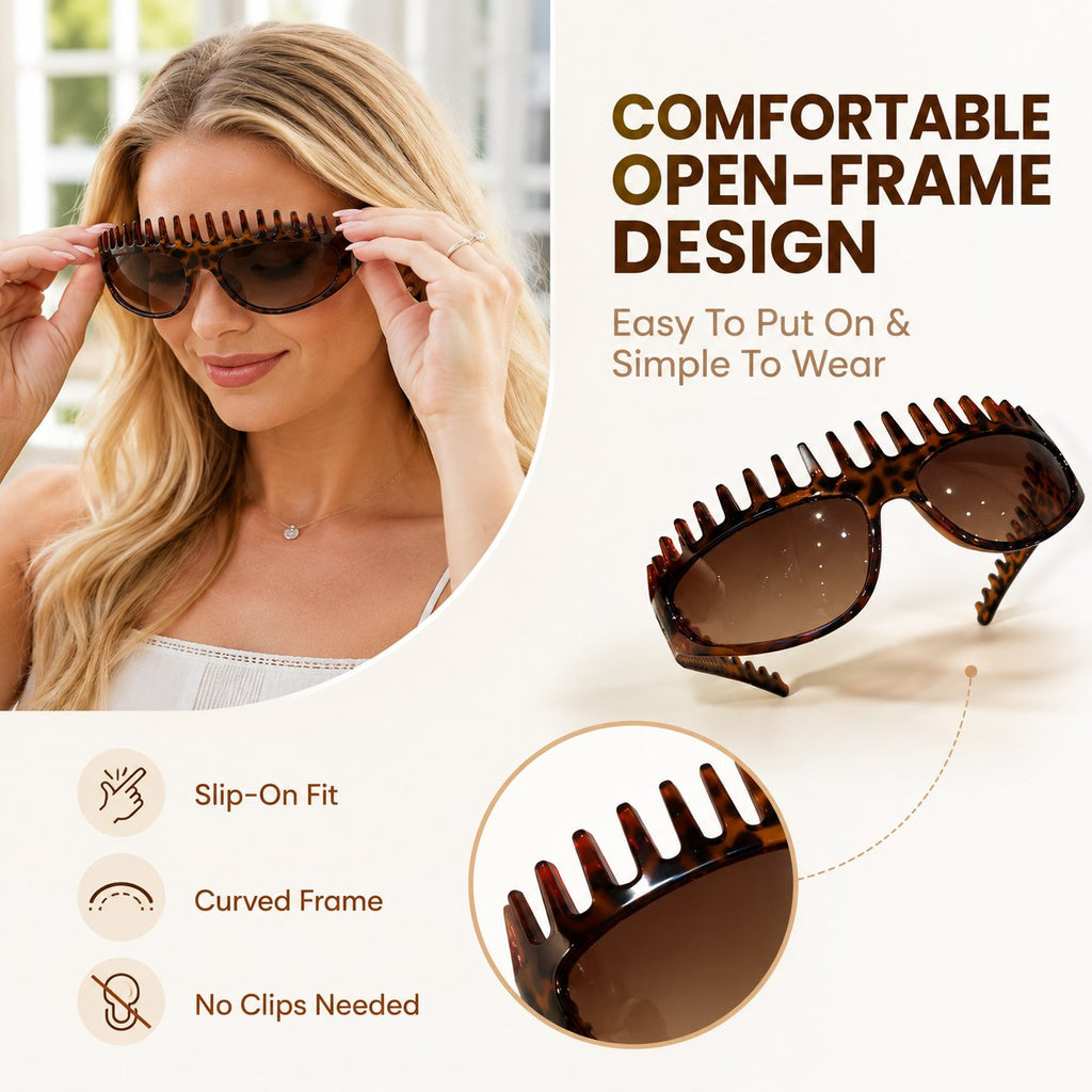 2-In-1 Tortoiseshell Headband Sunglasses