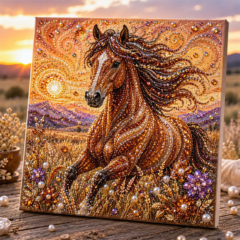 Last Day 49% OFF -  Highland Cow Pearl Art DIY Kit – Relaxing DIY Craft to Create Stunning Coastal Artwork