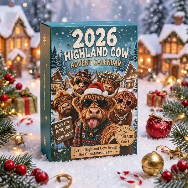 Winter Highland Cow Advent Calendar