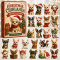 CHRISTMAS KICKOFF 40% OFF - Christmas Chihuahua Advent Calendar 2026 - 24-Day Festive Countdown, Acrylic Charms Blind Box - Gift For Chihuahua Lovers