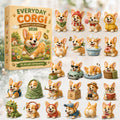 CHRISTMAS KICKOFF 40% OFF - Everyday Corgi Advent Calendar 2026 - 24-Day Festive Countdown, Acrylic Charms Blind Box - Gift For Corgi Lovers