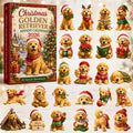 CHRISTMAS KICKOFF 40% OFF - Christmas Golden Retriever Advent Calendar 2026 - 24-Day Festive Countdown, Acrylic Charms Blind Box - Gift For Golden Retriever Lovers