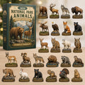 CHRISTMAS KICKOFF 40% OFF - National Park Animals Advent Calendar 2026 - 24-Day Festive Countdown, Acrylic Charms Blind Box - Gift For Family & Friends