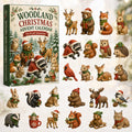 CHRISTMAS KICKOFF 40% OFF - Woodland Merry Land Advent Calendar 2026 - 24-Day Festive Countdown, Acrylic Charms Blind Box - Gift For Woodland Lovers, Family Members