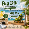 Big Dill 2027 Funny Pickle Desk Calendar | Original Artwork by Isabel Kline | TYIIPLUS