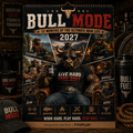 Bull Mode 2027 A4 Funny Men's Desk Calendar – 12 Rugged Bull Lifestyle Designs | TYIIPLUS