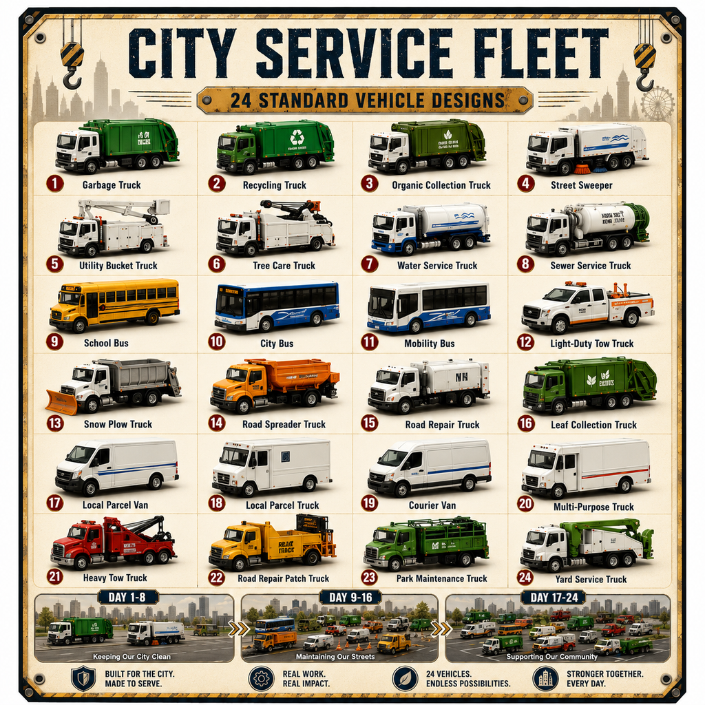 Build the Fleet Collection 24-Day Vehicle Advent Calendar Series | A New Adventure Every Morning