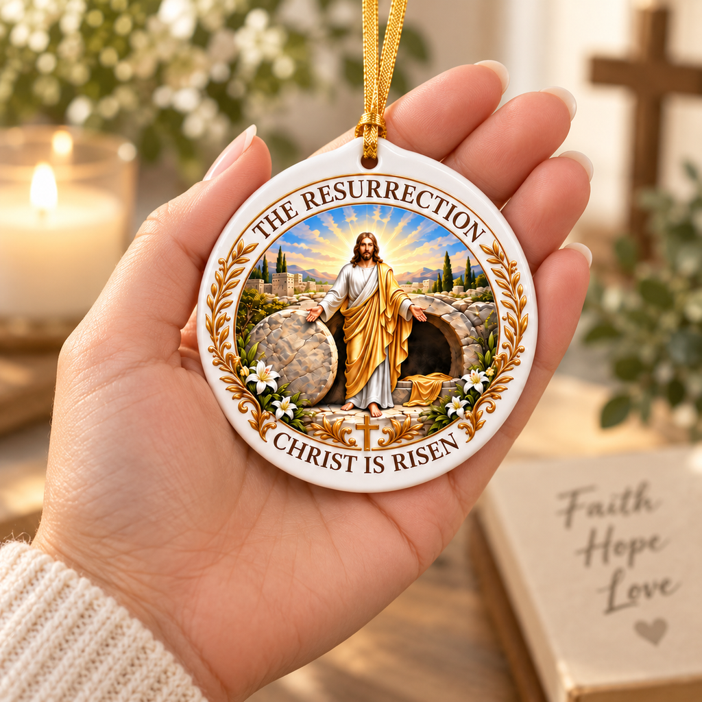 Christian Faith Ceramic Ornament — A Story of Love & Hope - image 7