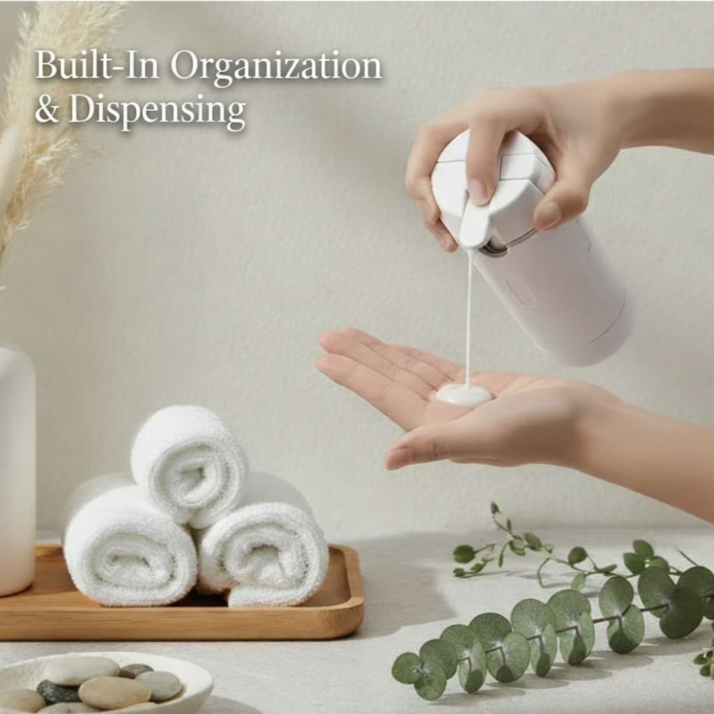 4‑in‑1 Travel Dispenser – Leak‑Proof, TSA‑Ready, and Effortless