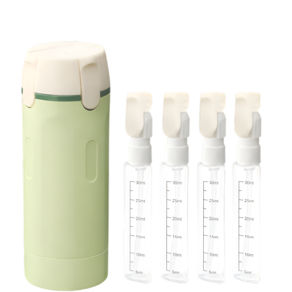 4‑in‑1 Travel Dispenser – Leak‑Proof, TSA‑Ready, and Effortless