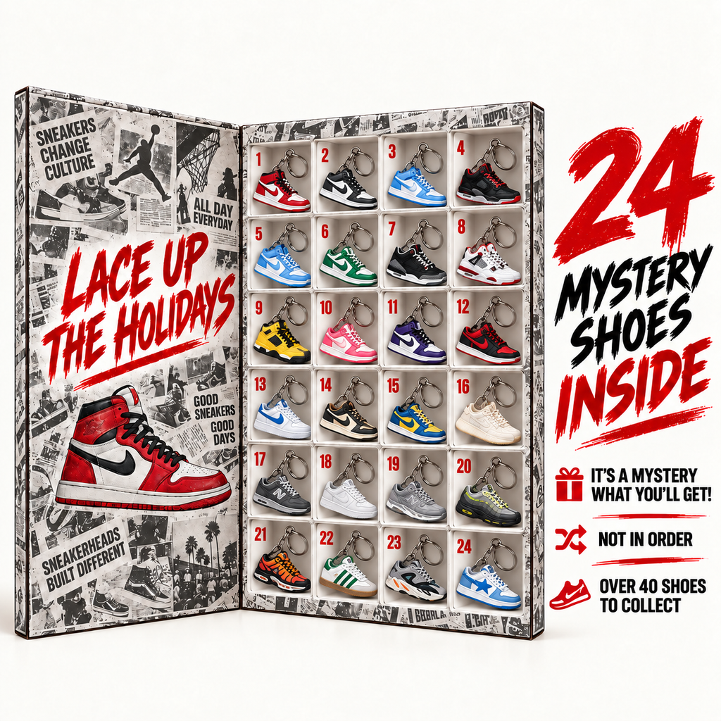 Sneakerhead Advent Calendar | 24 Mini Sneaker Keychains Christmas Countdown Gift