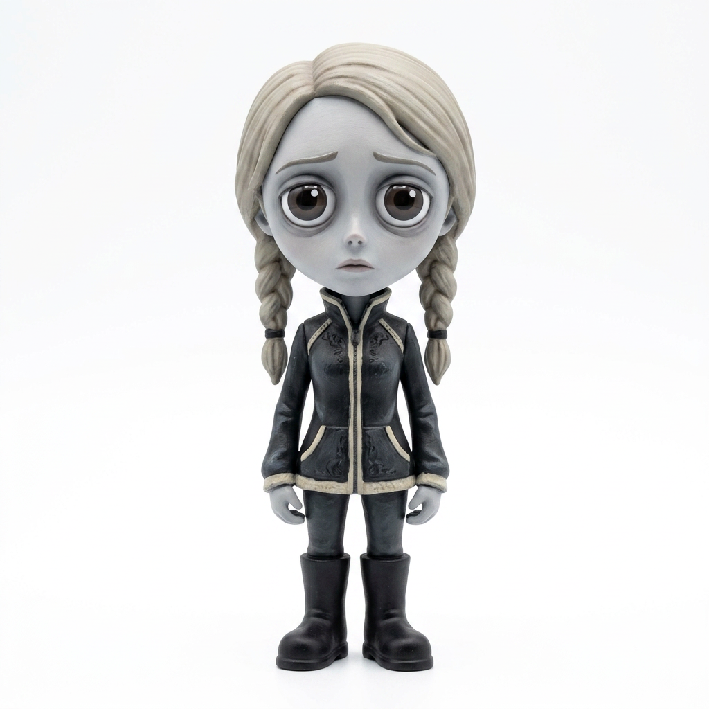 Custom Dark Gothic Figurine – Personalized 3D Avatar
