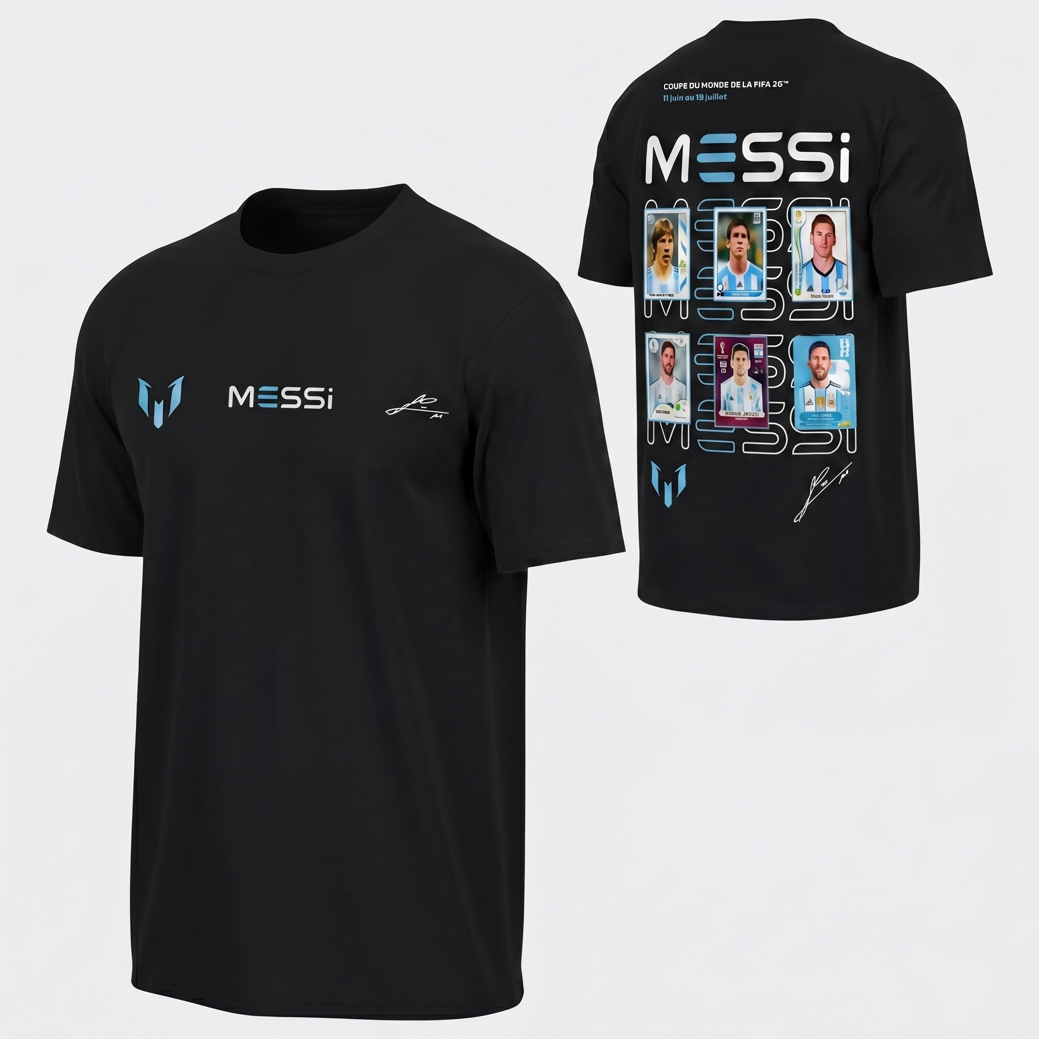 Messi 2026 World Cup "GOAT Career" Trading Card Graphic Tee