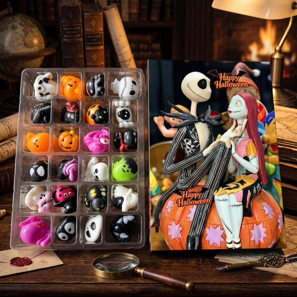 Halloween 24-Day Countdown Advent Calendar Box | Collectible Mini Figurines & Spooky Surprise Blind Box