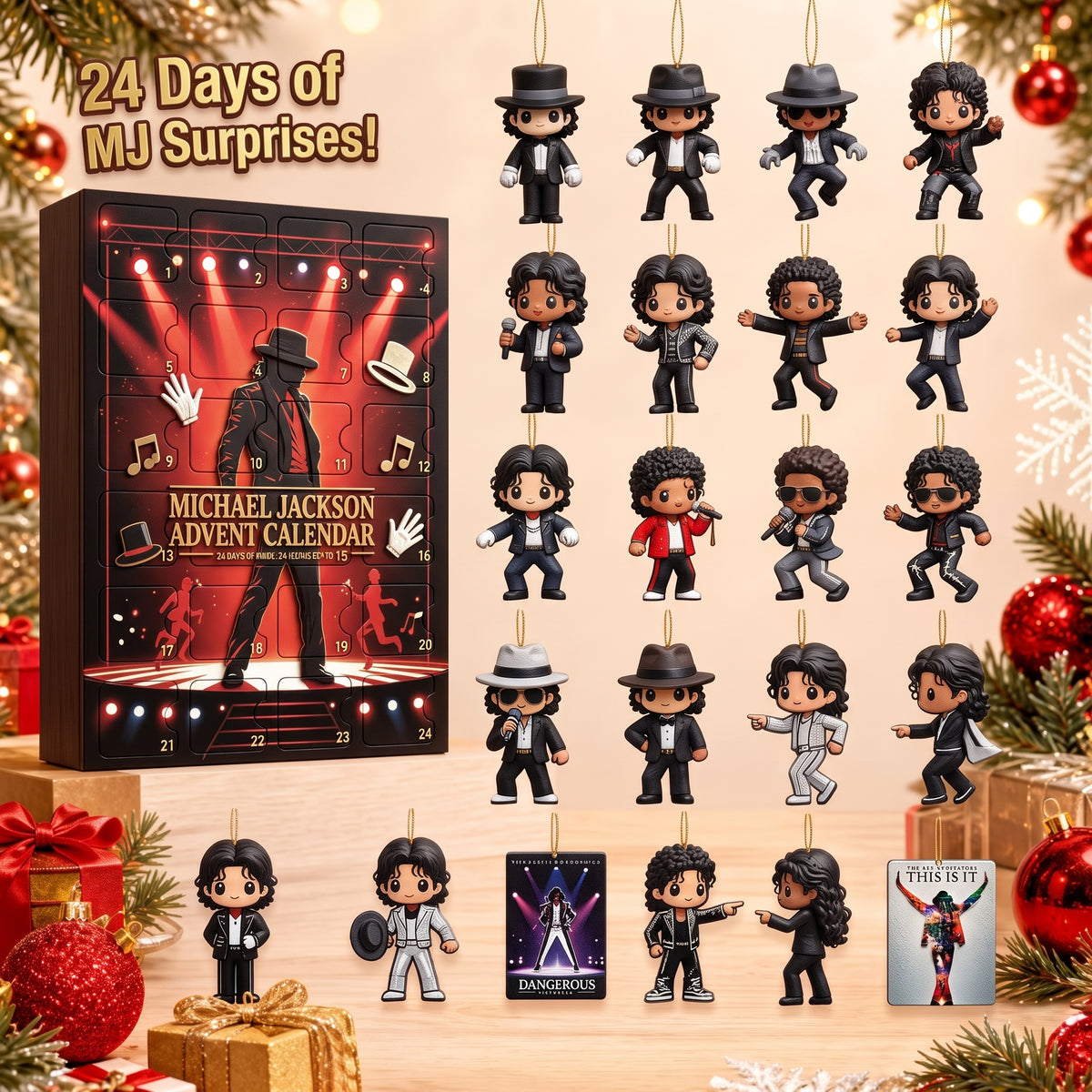 24-Day Music Dance Advent Calendar – 24 Collectible Holiday Surprises