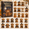 Highland Cow Halloween Advent Calendar 2026 – 24-Day Spooky Countdown Blind Box