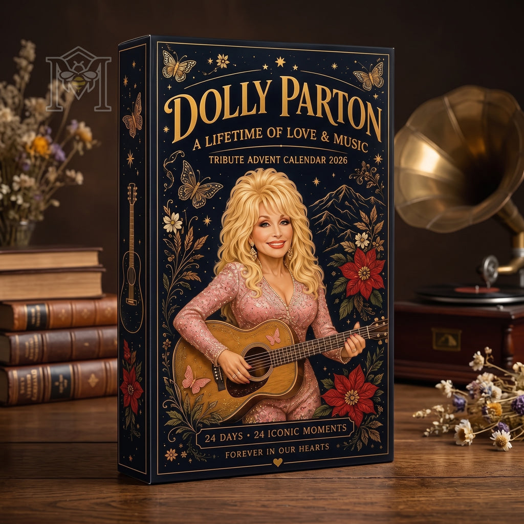 Dolly Parton Tribute Advent Calendar 2026 | 24 Iconic Moments Collectible Charms Set